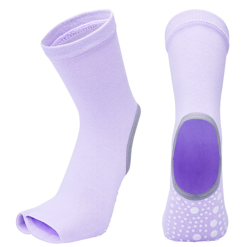 Chaussettes de yoga anti-dérapantes