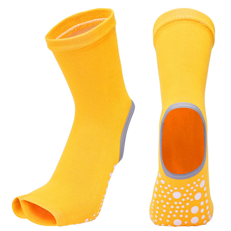 Chaussettes de yoga anti-dérapantes