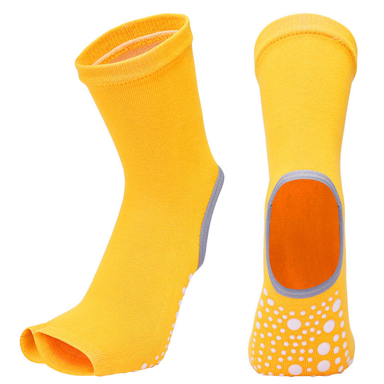 Chaussettes de yoga anti-dérapantes