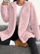 Hooded Loose Plush Coat