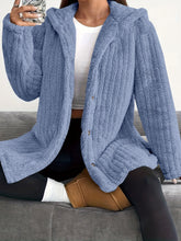 Hooded Loose Plush Coat