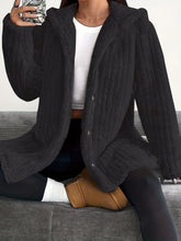 Hooded Loose Plush Coat
