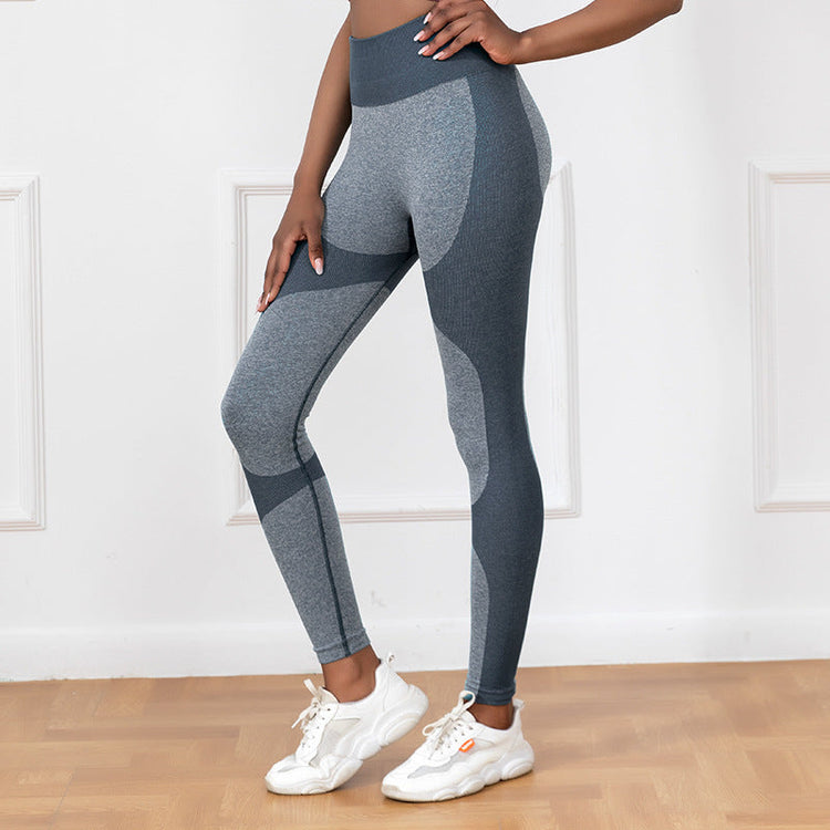 Pantalon de yoga à rayures